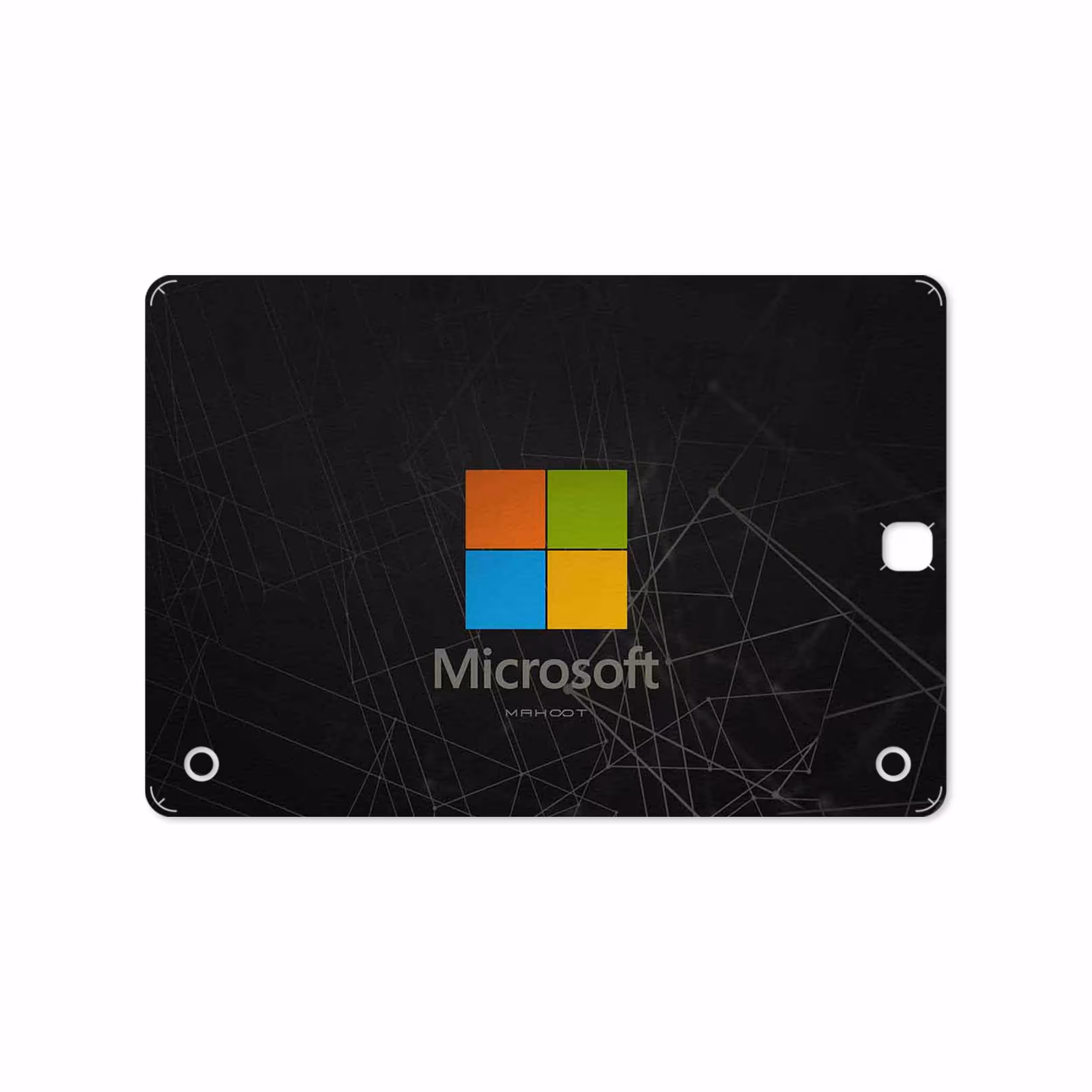 برچسب پوششی ماهوت مدل Microsoft-Logo مناسب برای تبلت سامسونگ Galaxy Tab A 9.7 2015 T550