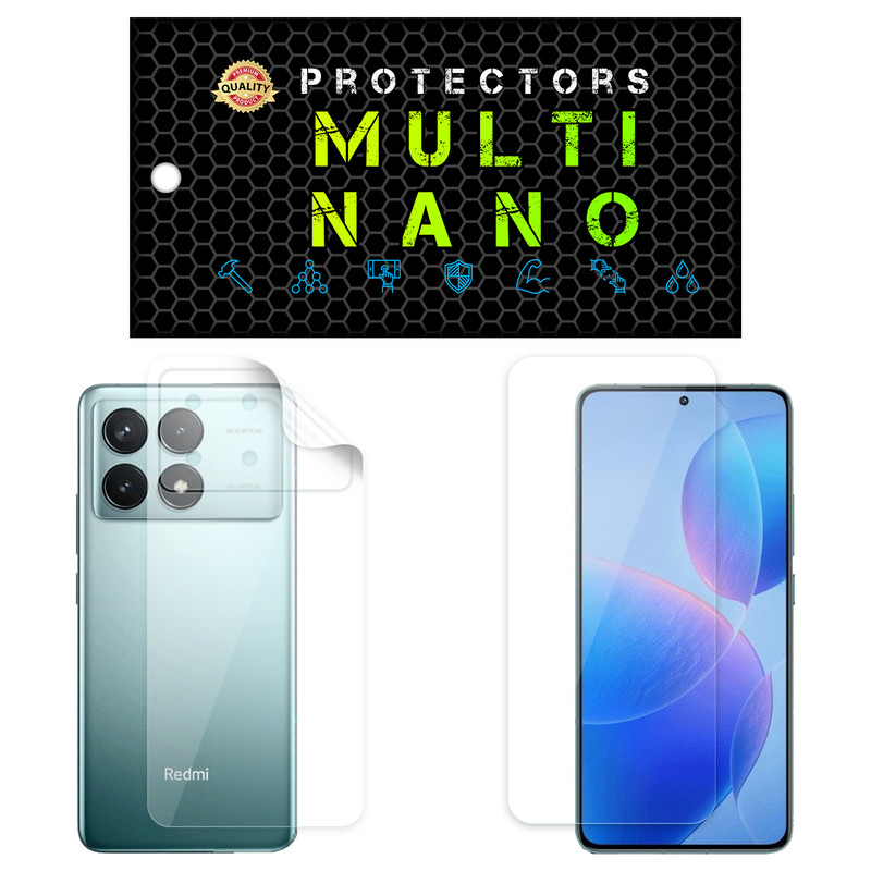 محافظ صفحه نمایش مولتی نانو مدل X-SFT مناسب برای گوشی موبایل شیائومی Redmi K70 Pro به همراه محافظ پشت | کالا برتری