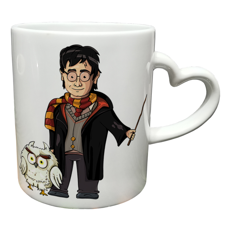 ماگ مدل دسته قلبی طرح هری پاتر کد 81