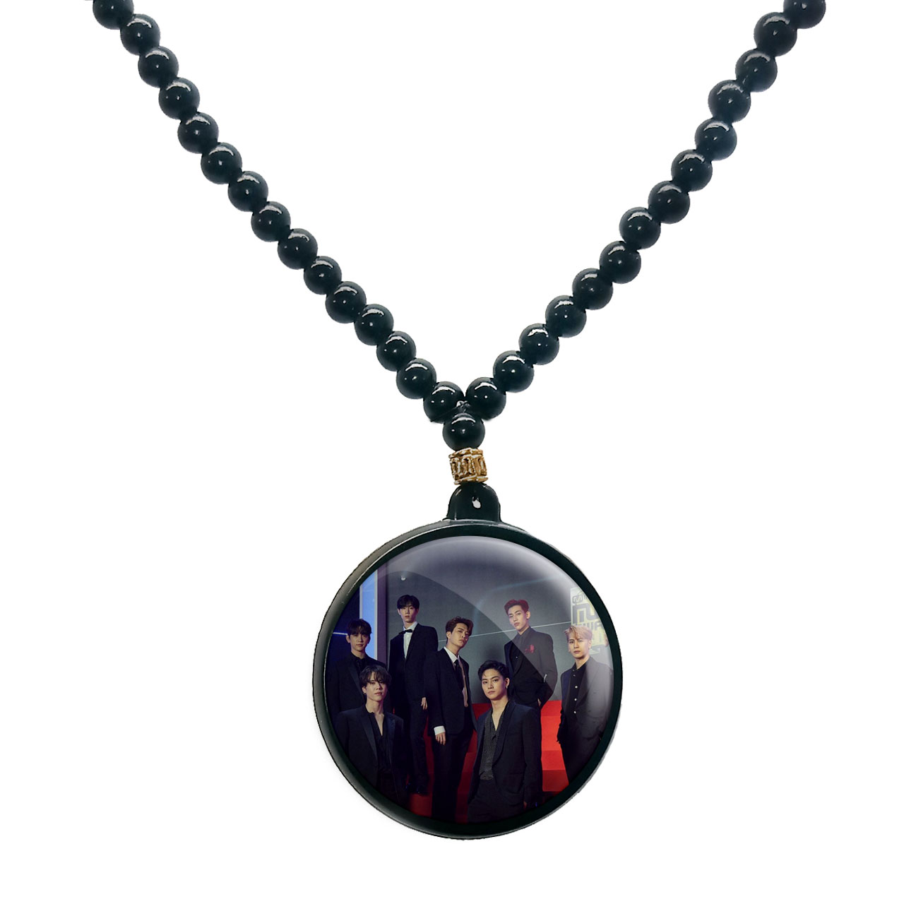 گردنبند پرمانه طرح GOT7 کد pmd.19122 مدل دو طرفه