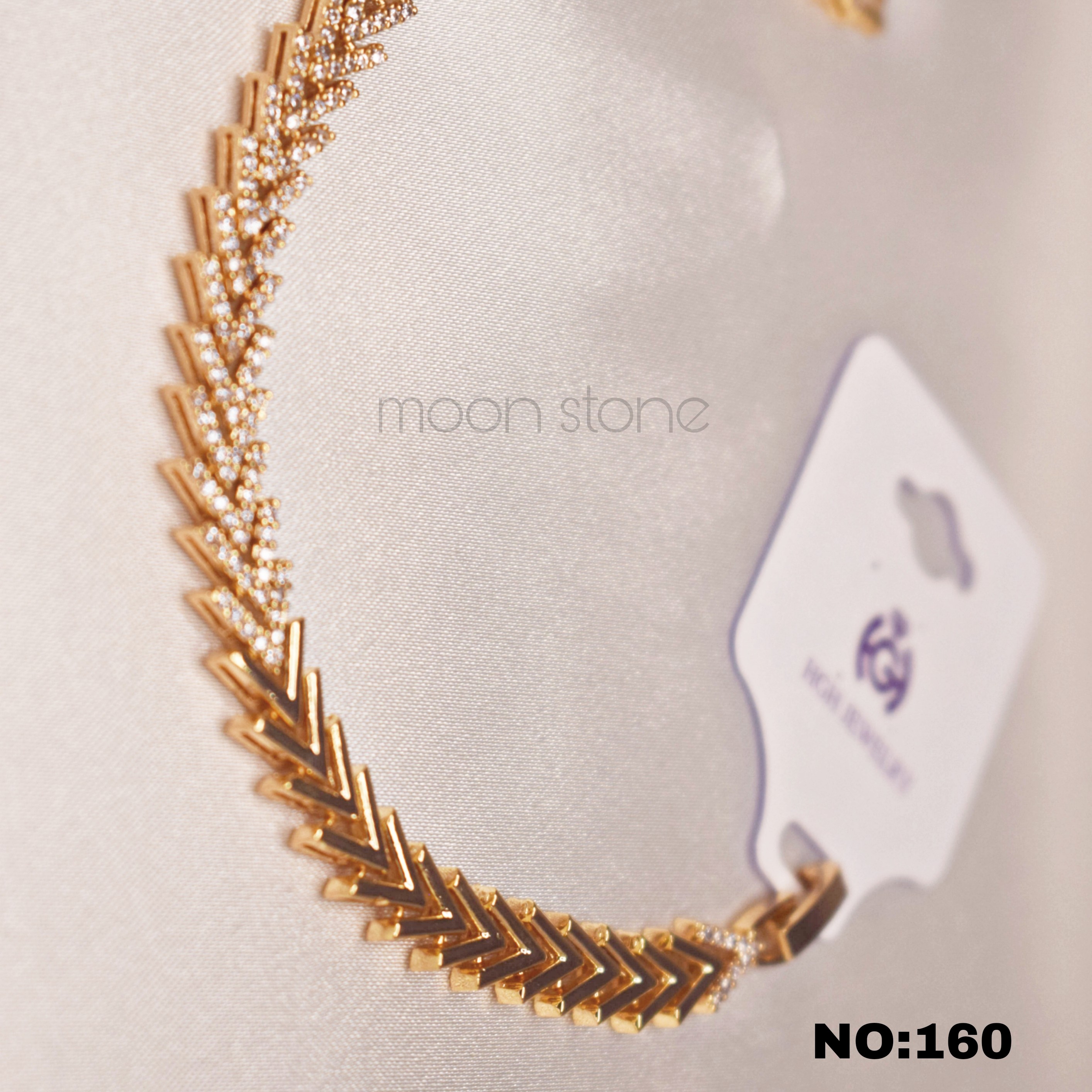 دستبند نگیندار استیل کد 160