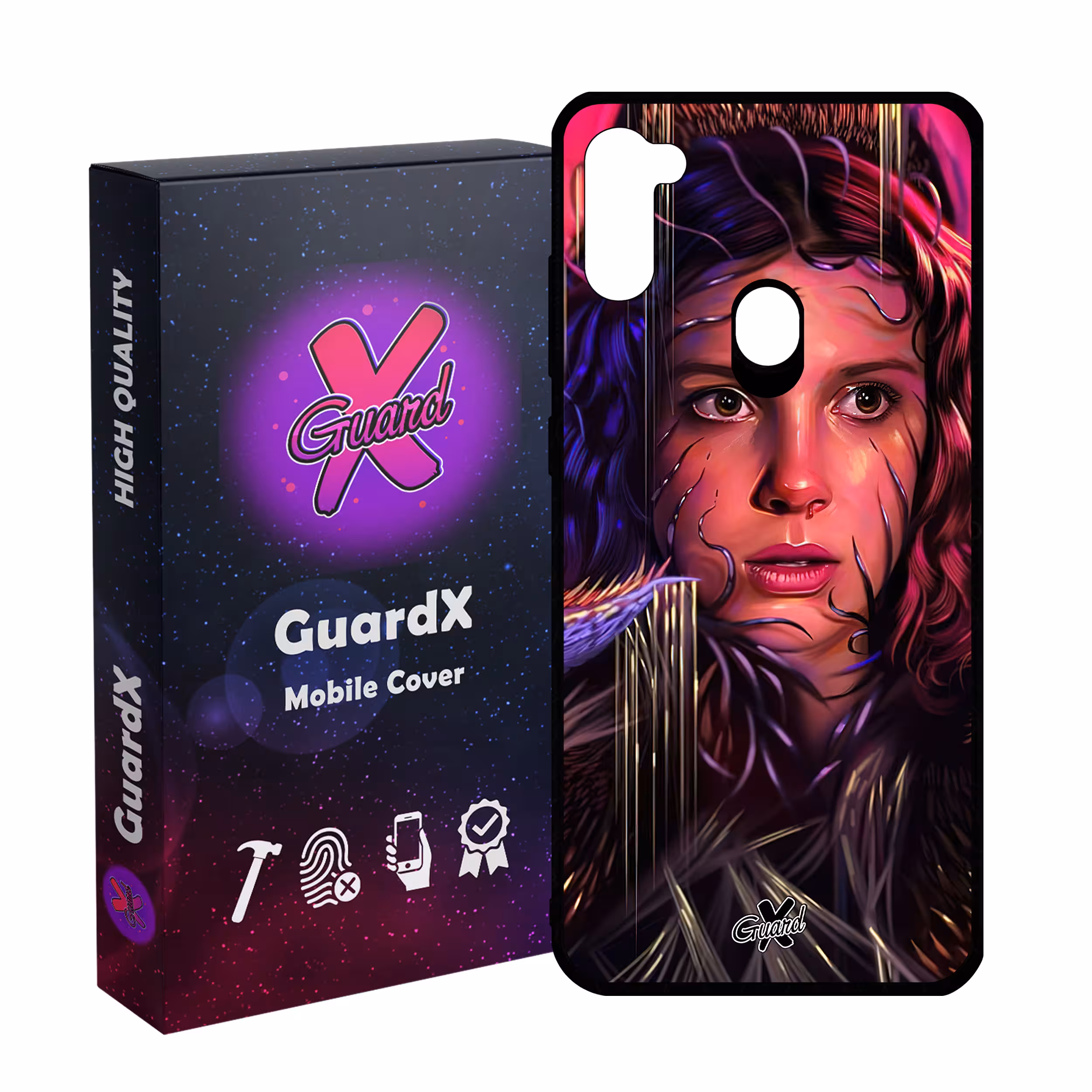 کاور گارد ایکس طرح Stranger Things مدل Glass10462 مناسب برای گوشی موبایل سامسونگ Galaxy A11/M11