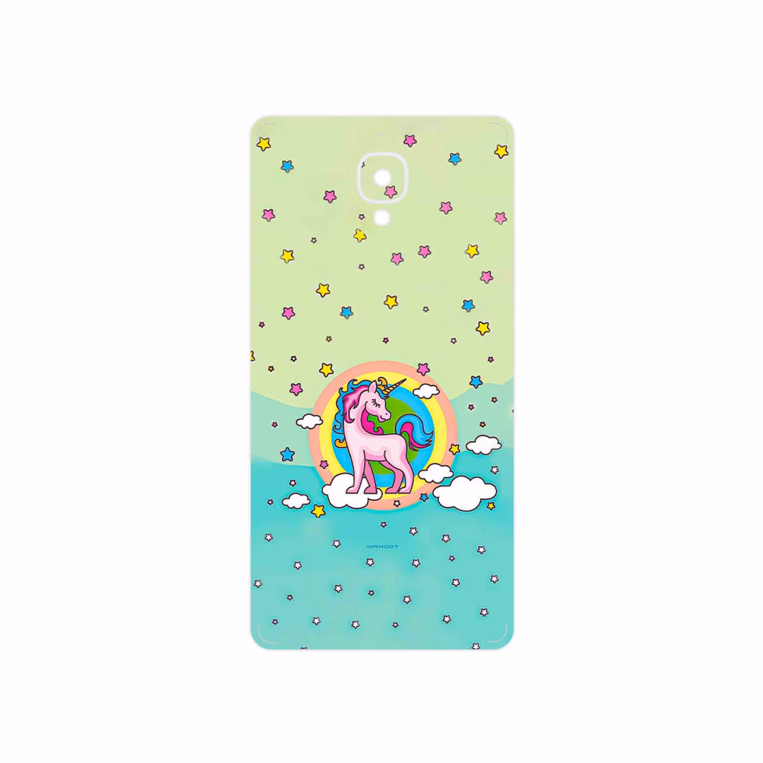 برچسب پوششی ماهوت مدل Rainbow unicorn adventure مناسب برای گوشی موبایل وان پلاس 3