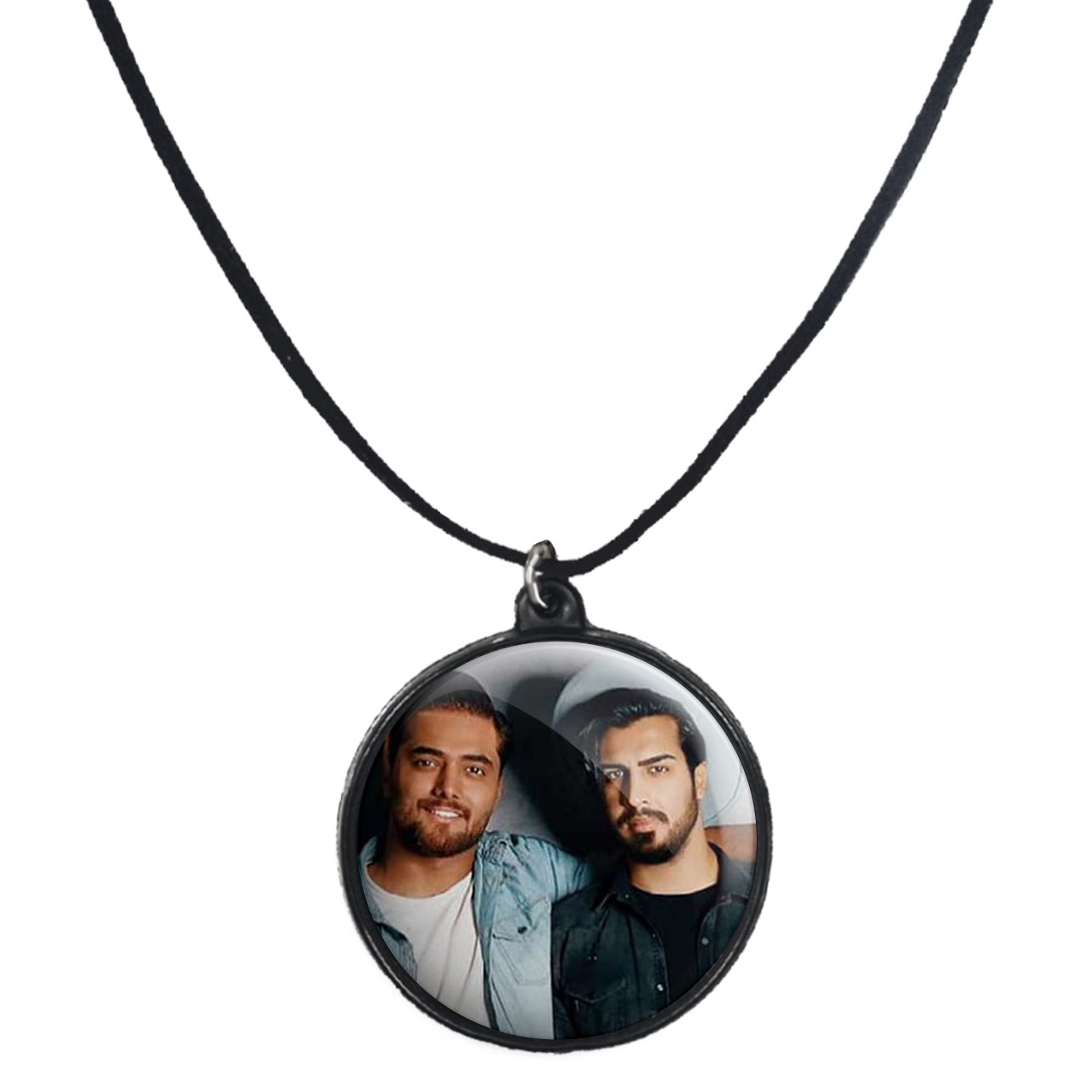 گردنبند پرمانه طرح ماکان بند کد pmb.8605 مدل دو طرفه