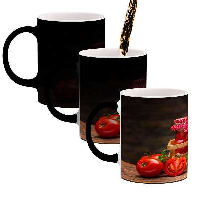 ماگ حرارتی کاکتی طرح گوجه فرنگی مدل mgh14534