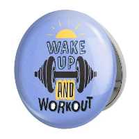 آینه جیبی خندالو طرح Wake Up And Work out مدل تاشو کد 10044