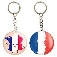 جاکلیدی خندالو مدل پرچم فرانسه کد 2053320527 مجموعه 2 عددی