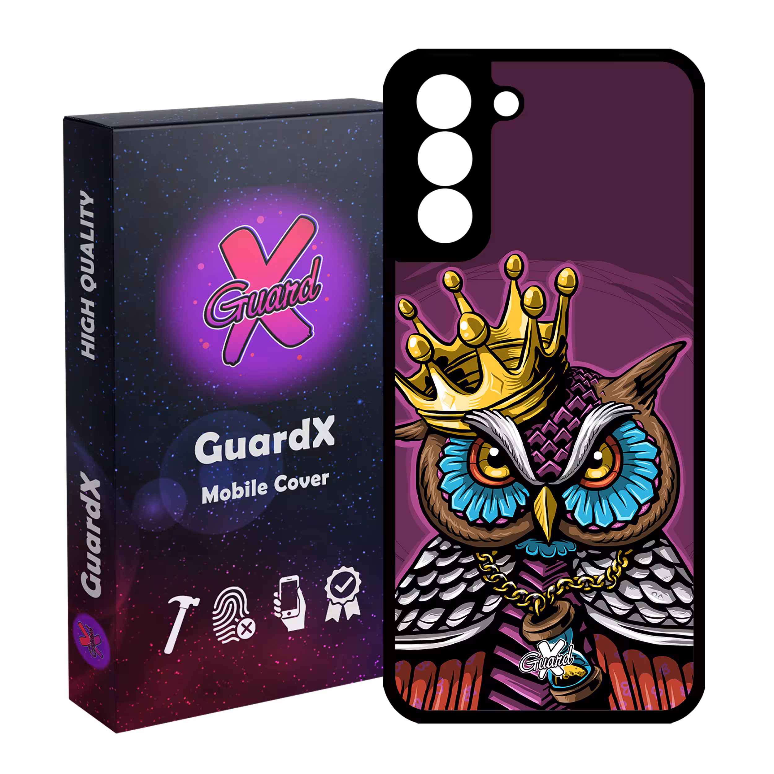 کاور گارد ایکس طرح Owl مدل Glass10081 مناسب برای گوشی موبایل سامسونگ Galaxy S21 FE