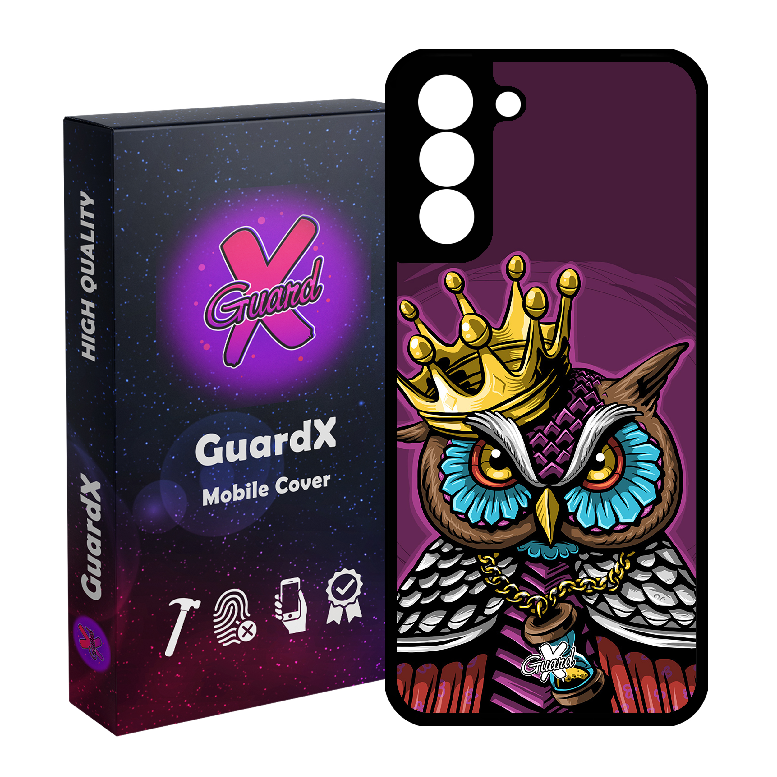 کاور گارد ایکس طرح Owl مدل Glass10081 مناسب برای گوشی موبایل سامسونگ Galaxy S21 FE