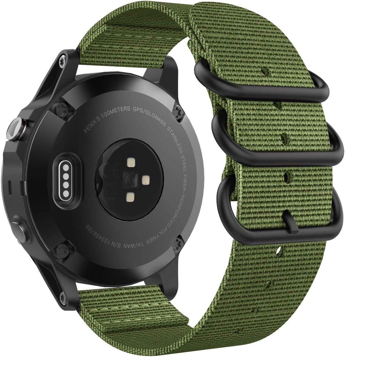 بند مدل برزنتی مناسب برای ساعت هوشمند گارمین fenix 5x / 6x / 7x / fenix 3 hr