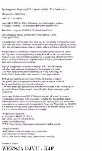 خرید و دانلود نسخه کامل کتاب PHP5, Apache i MySQL od podstaw: tworzenie dynamicznych witryn WWW za pomocą technologii open source
