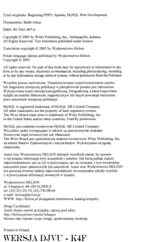 خرید و دانلود نسخه کامل کتاب PHP5, Apache i MySQL od podstaw: tworzenie dynamicznych witryn WWW za pomocą technologii open source