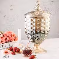 کلمن شیشه ای شامپاینی 5.5 لیتر پاشاسازه مدل آکومارین کد 43085
