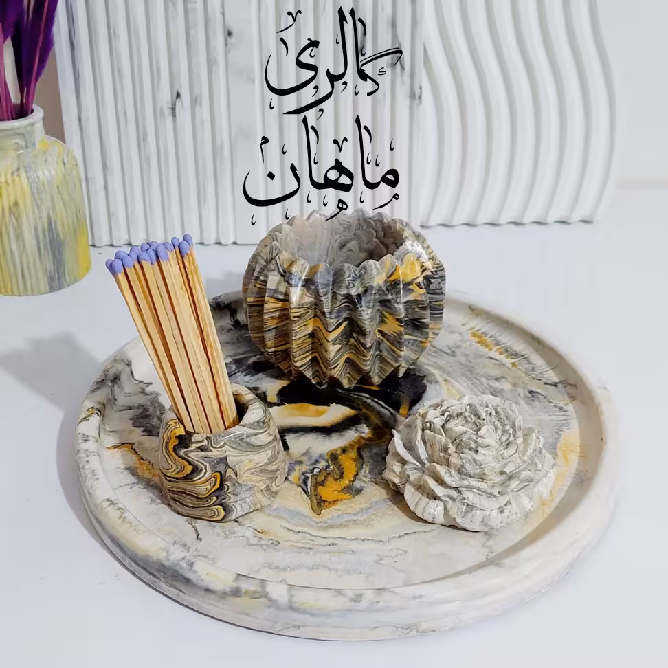 ست بتنی گلدان چندپر