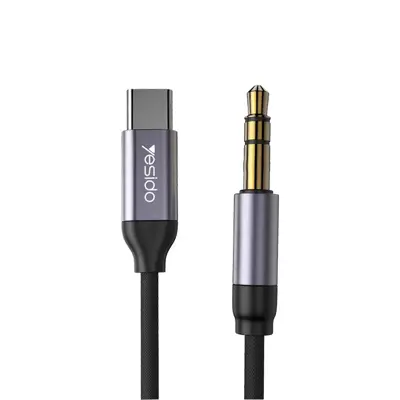 کابل تبدیل USB-C به AUX یسیدو مدل YAU-20 طول 1 متر