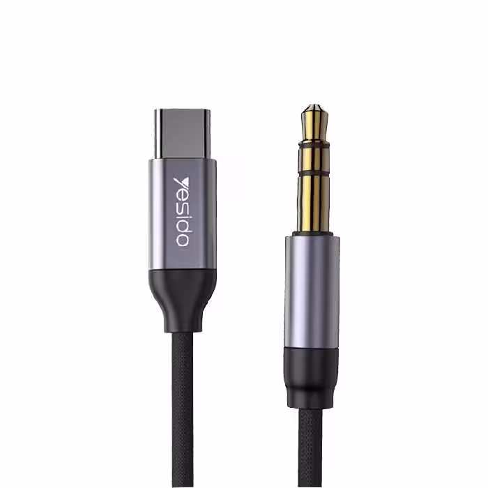 کابل تبدیل USB-C به AUX یسیدو مدل YAU-20 طول 1 متر