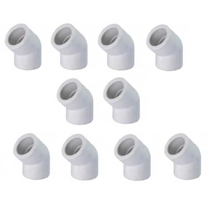 اتصال زانویی آذین مدل A45-1/2 مجموعه 10 عددی 