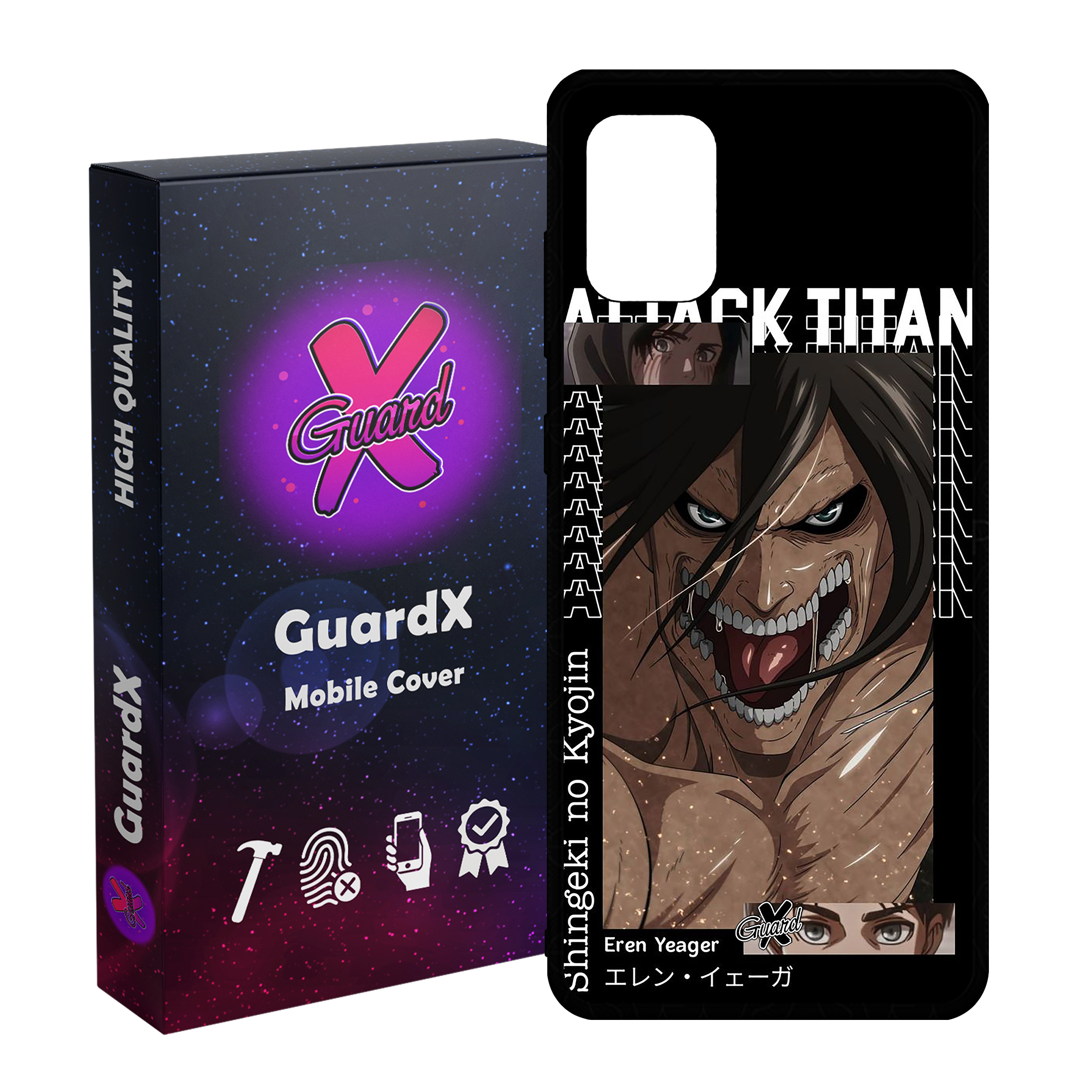 کاور گارد ایکس طرح Attack On Titan Anime انیمه مدل Glass10543 مناسب برای گوشی موبایل سامسونگ Galaxy A51 4G
