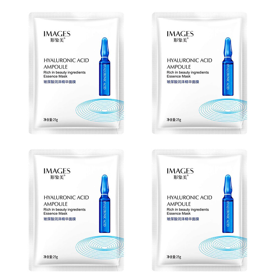 ماسک صورت ایمجز مدل هیلارونیک اسید وزن 25 گرم مجموعه 4 عددی