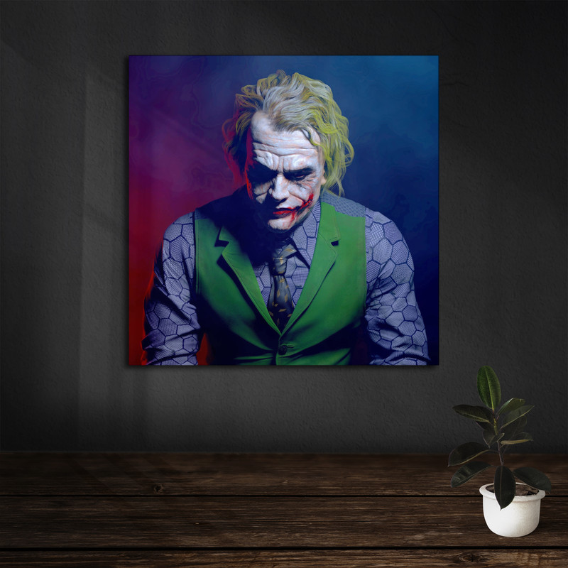 تابلو شاسی آرت سون طرح جوکر کد 1T009 | دنیای قاب