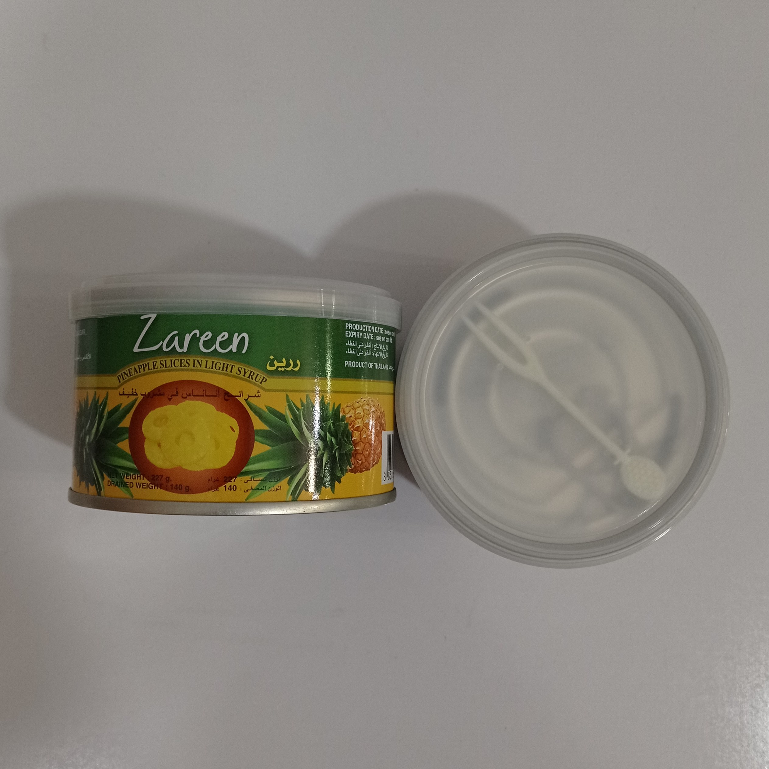 کمپوت اناناس کوچک 227 گرمی زرین حلقه ای تایلندی 