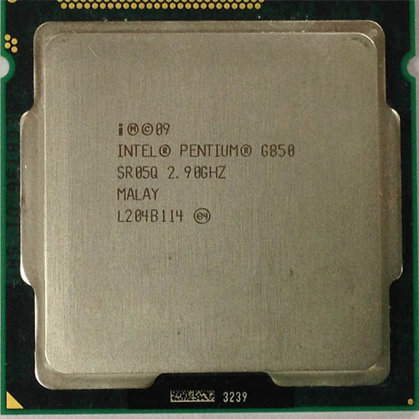 پردازنده پنتیوم اینتل مدل G850 با سوکت 1155 و فرکانس 2.90 گیگاهرتزی