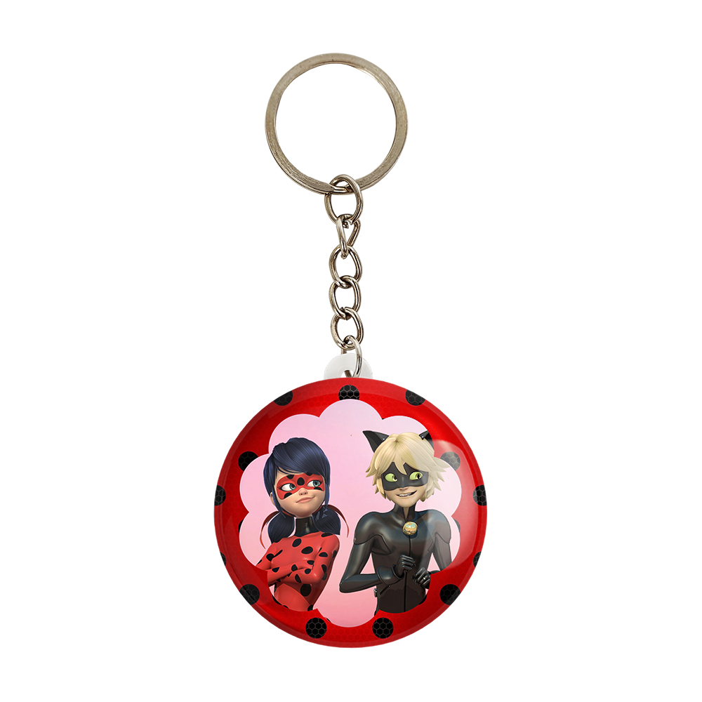 جاکلیدی خندالو طرح دختر کفشدوزکی و پسر گربه ای کد 3433