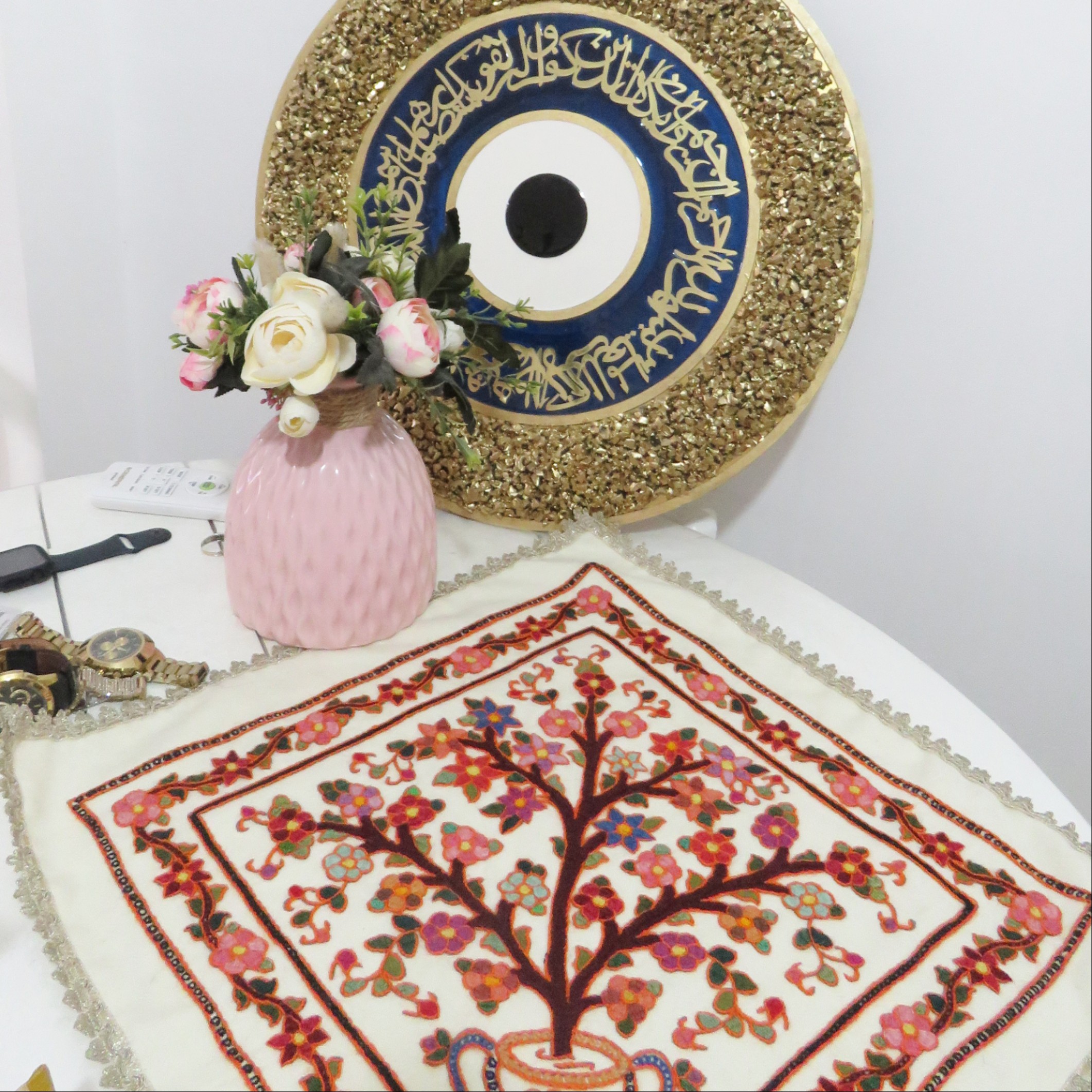 پته دوزی کرمان سوزن دوزی سنتی دست دوز ،رومیزی دست دوز سنتی،سوزن دوزی پته دریا،صنایع دستی سوغات کرمان،هدیه مهمان خارجی