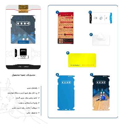 برچسب پوششی ماهوت مدل Bowling-FullSkin مناسب برای گوشی موبایل سامسونگ Galaxy S10