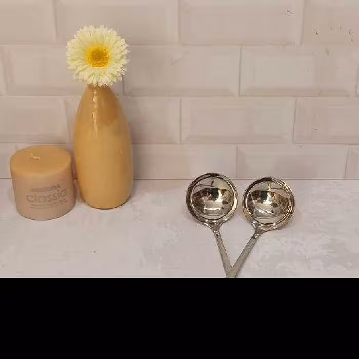 قاشق خورشت خوری ملاقه استیل بست کوچک ضدزنگمناسب برای جهیزیه هتل طراحی زیبا و شیک