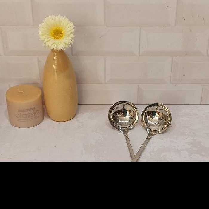 قاشق خورشت خوری ملاقه استیل بست کوچک ضدزنگمناسب برای جهیزیه هتل طراحی زیبا و شیک