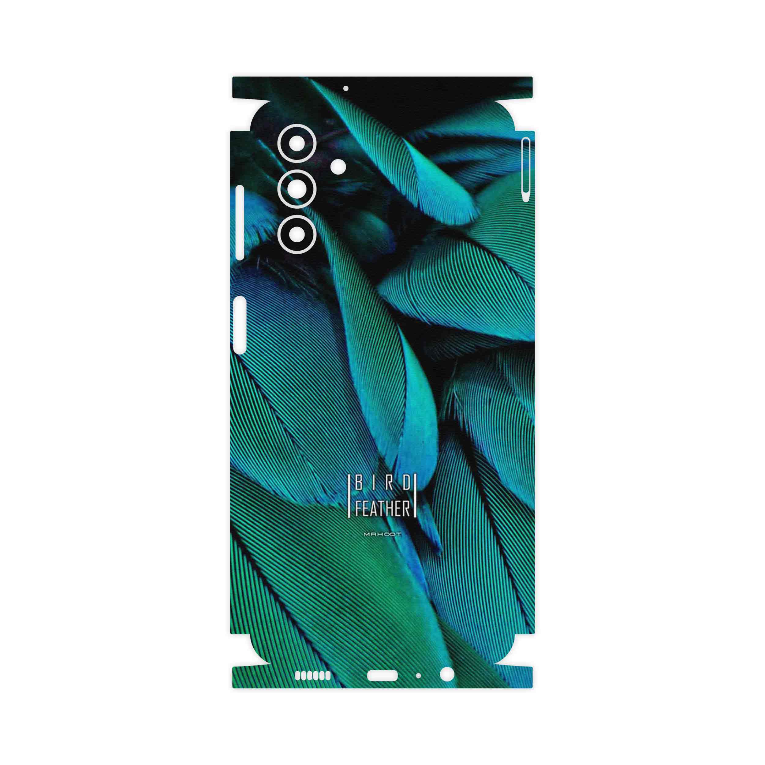 برچسب پوششی ماهوت مدل Green Feather-FullSkin مناسب برای گوشی موبایل سامسونگ Galaxy A04s