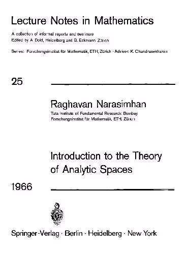 خرید و دانلود نسخه کامل کتاب Introduction to the Theory of Analytic Spaces