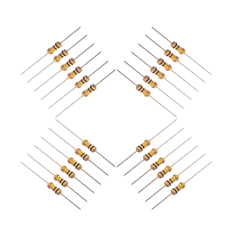مقاومت 100کیلو اهم 1/4وات کد 100k1/4w بسته 24 عددی