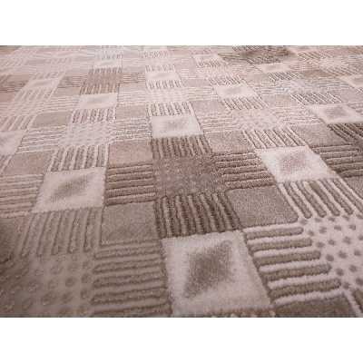 فرش ماشینی زمرد مشهد مدل HA03 زمینه بژ