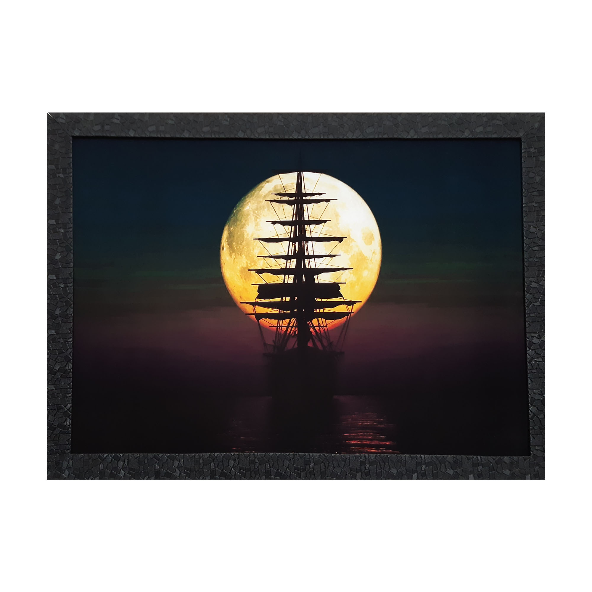 تابلو نوری طرح کشتی و ماه کد sh-205