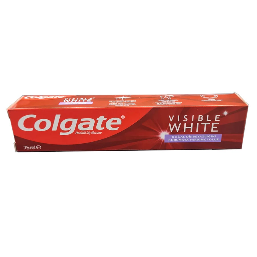 خمیر دندان کلگیت مدل Visible White سفید کننده 75 میلی لیتر