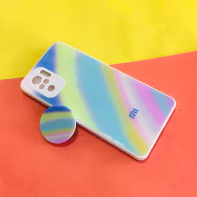کاور مدل Rain مناسب برای گوشی موبایل شیائومی Redmi Note 10 4G به همراه پاپ سوکت