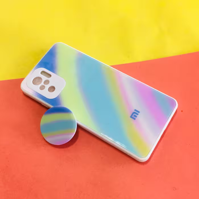 کاور مدل Rain مناسب برای گوشی موبایل شیائومی Redmi Note 10 4G به همراه پاپ سوکت