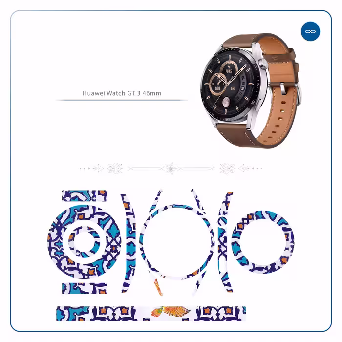 برچسب ماهوت طرح Homa-Tile مناسب برای ساعت هوشمند هوآوی Watch GT 3 46mm