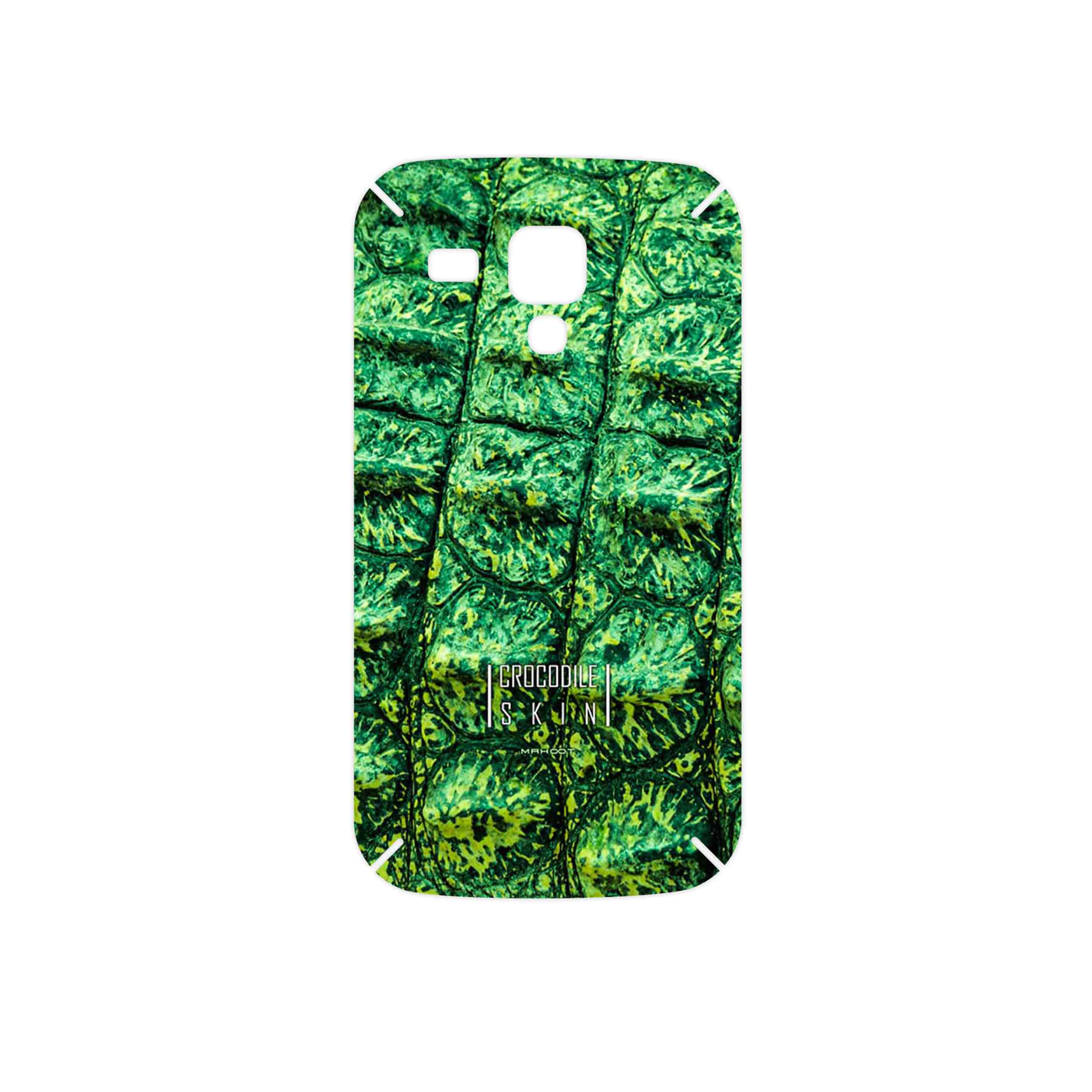 برچسب پوششی ماهوت مدل Crocodile Skin مناسب برای گوشی موبایل سامسونگ Galaxy S Duos GT S7562