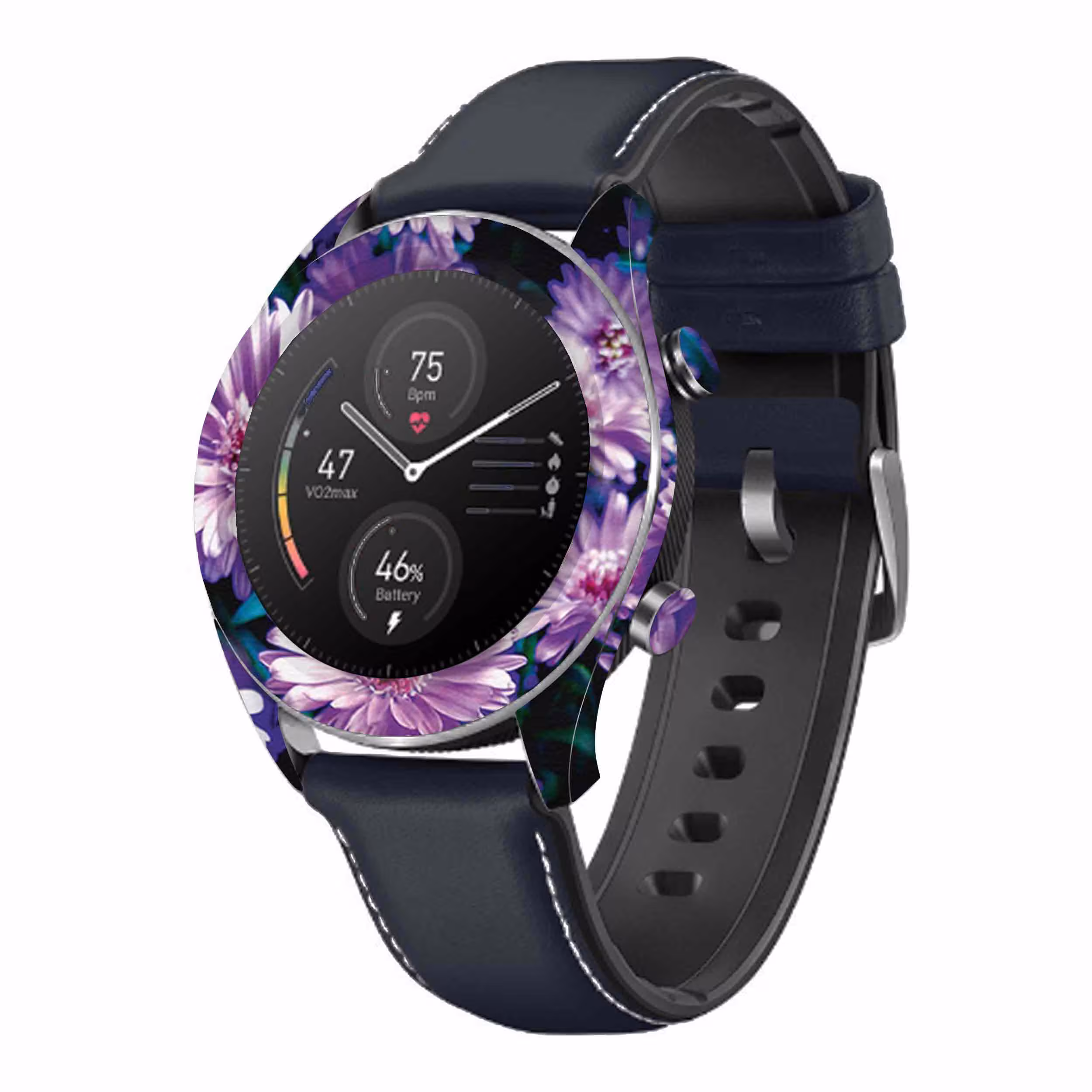 برچسب ماهوت طرح Purple Flower مناسب برای ساعت هوشمند آنر watch magic