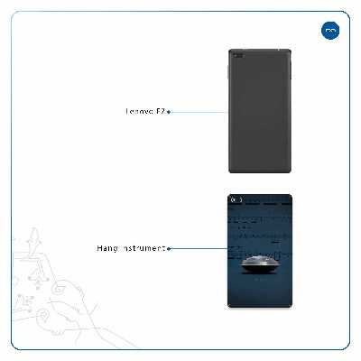 برچسب پوششی ماهوت مدل Hang Instrument مناسب برای تبلت لنوو E7