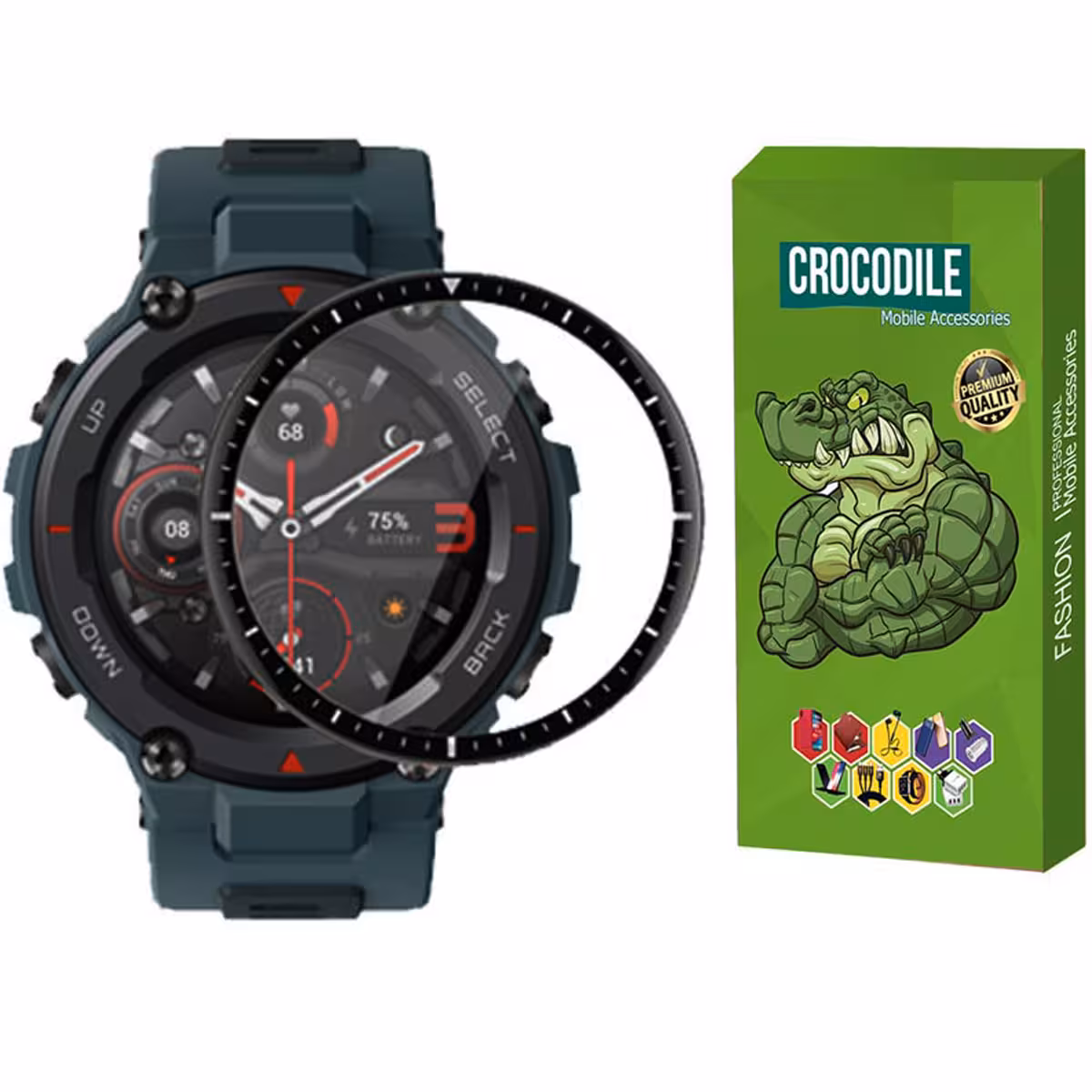محافظ صفحه نمایش کروکودیل مدل C-PWM مناسب برای ساعت هوشمند امیزفیت Amazfit T-Rex Pro 