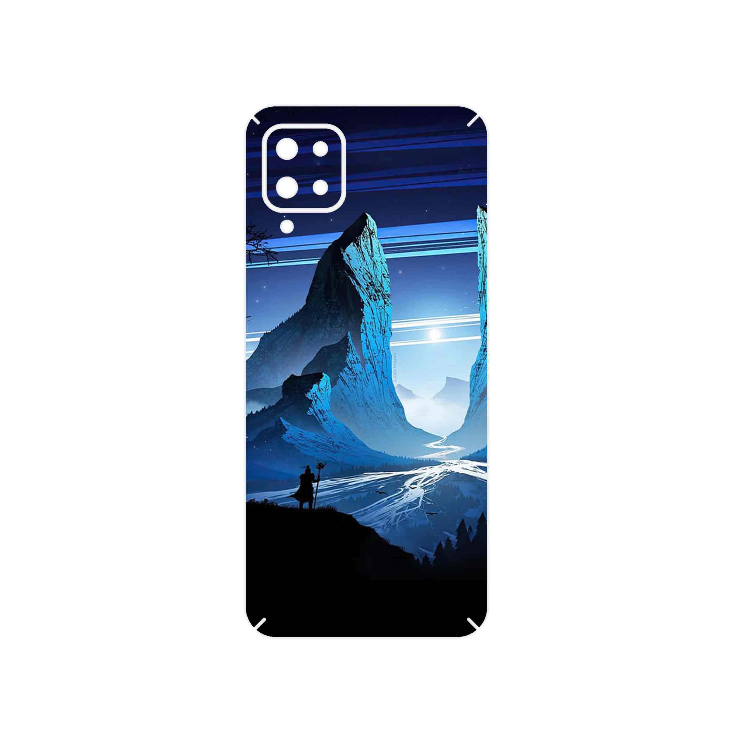 برچسب پوششی ماهوت مدل Blue Mountains Digital Art مناسب برای گوشی موبایل سامسونگ Galaxy A12 Nacho