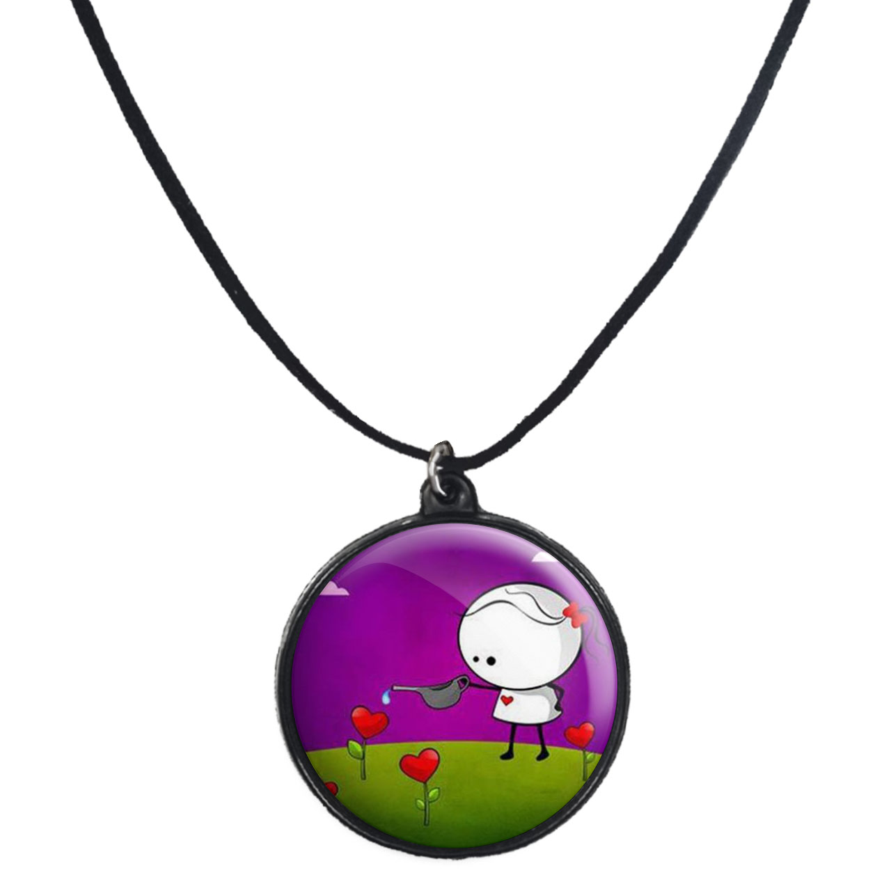 گردنبند پرمانه طرح عاشقانه کد pmb.5462 مدل دو طرفه