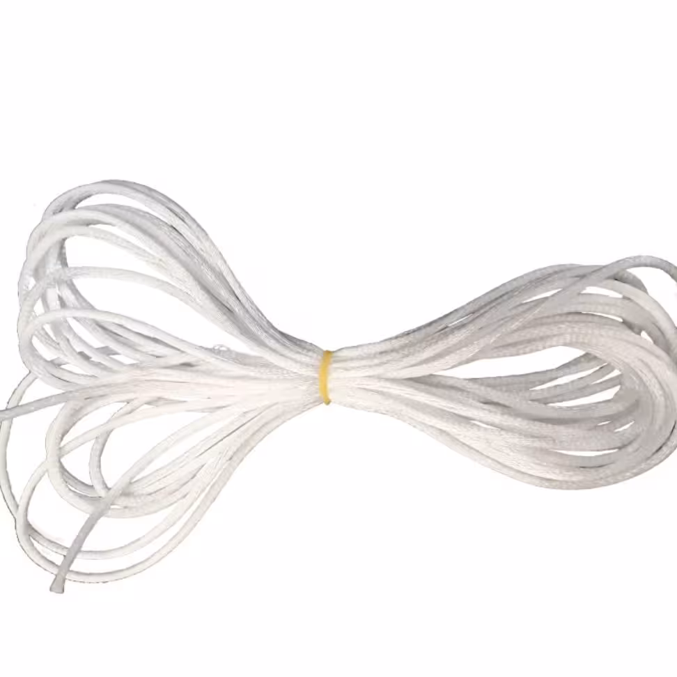 نخ قیطان کد HM-5 طول 5 متر رنگ سفید و مشکی

