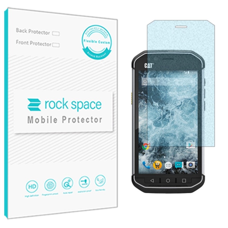  گلس نانو مات بلوکات (ضد اشعه آبی) و ضد ضربه کاترپیلار S40 برند راک اسپیس  