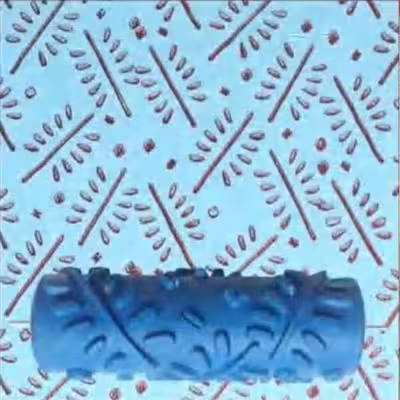 غلتک نقاشی مدل Y101 سایز 6 اینچ به همراه دسته و فوم