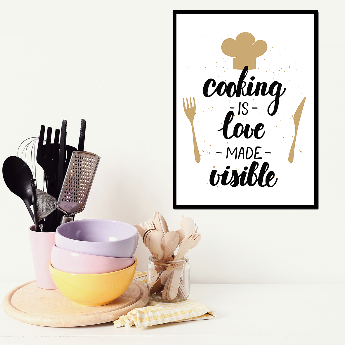 تابلو مدل آشپزخانه کد 1001